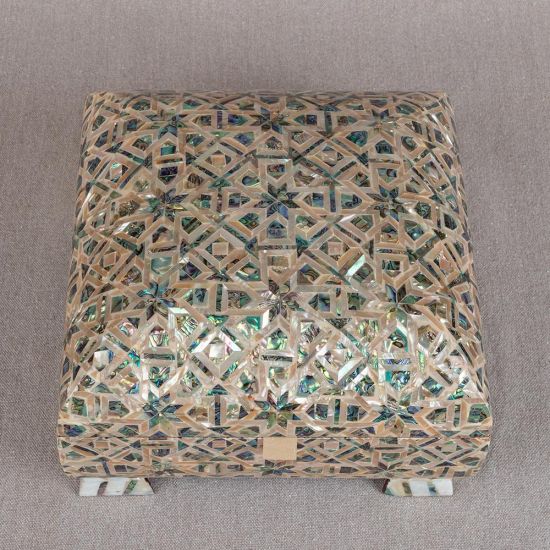Mother of Pearl Decorative Box | Pearl Gift Box | Mother of Pearl Jewelry Box | Mother of Pearl Boxes |Swan Bazaar