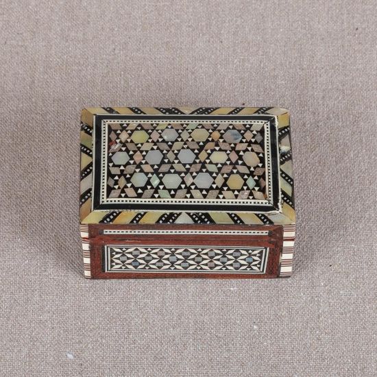 Vintage Wooden Jewellery Box | Pearl Jewelry Box | Mother of Pearl Jewelry Box | Mother of Pearl Boxes