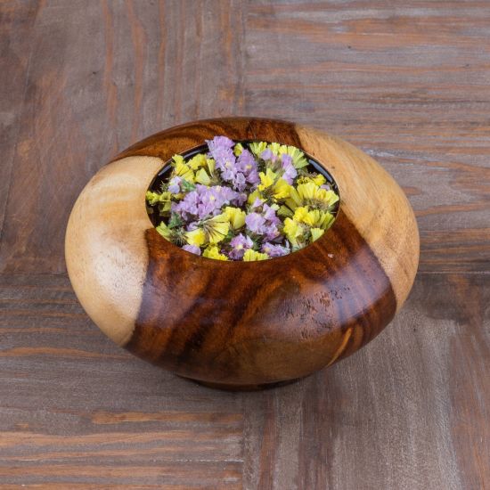 wooden plant pot