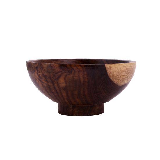 Aserus Wood Bowl with Base