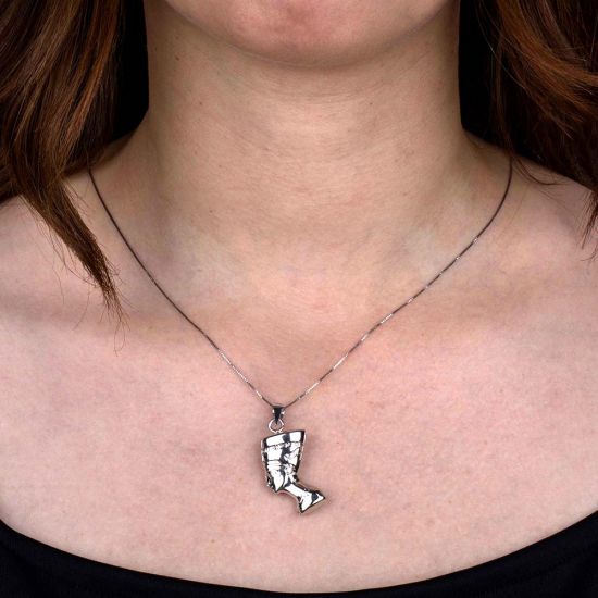 Sterling Silver Nefertiti Necklace