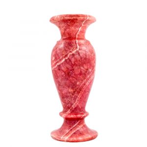 Coral Alabaster Handmade Decorative Vase, Coral Vase