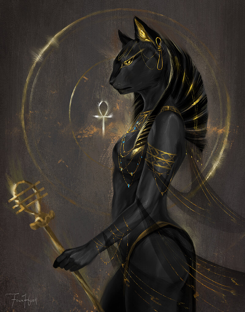 bast the cat goddess from the red pyramid